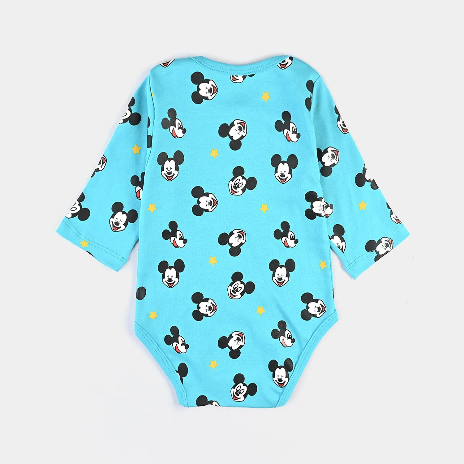 Infant (Unisex) Cotton interlock Basic Romper -Blue Curaçao