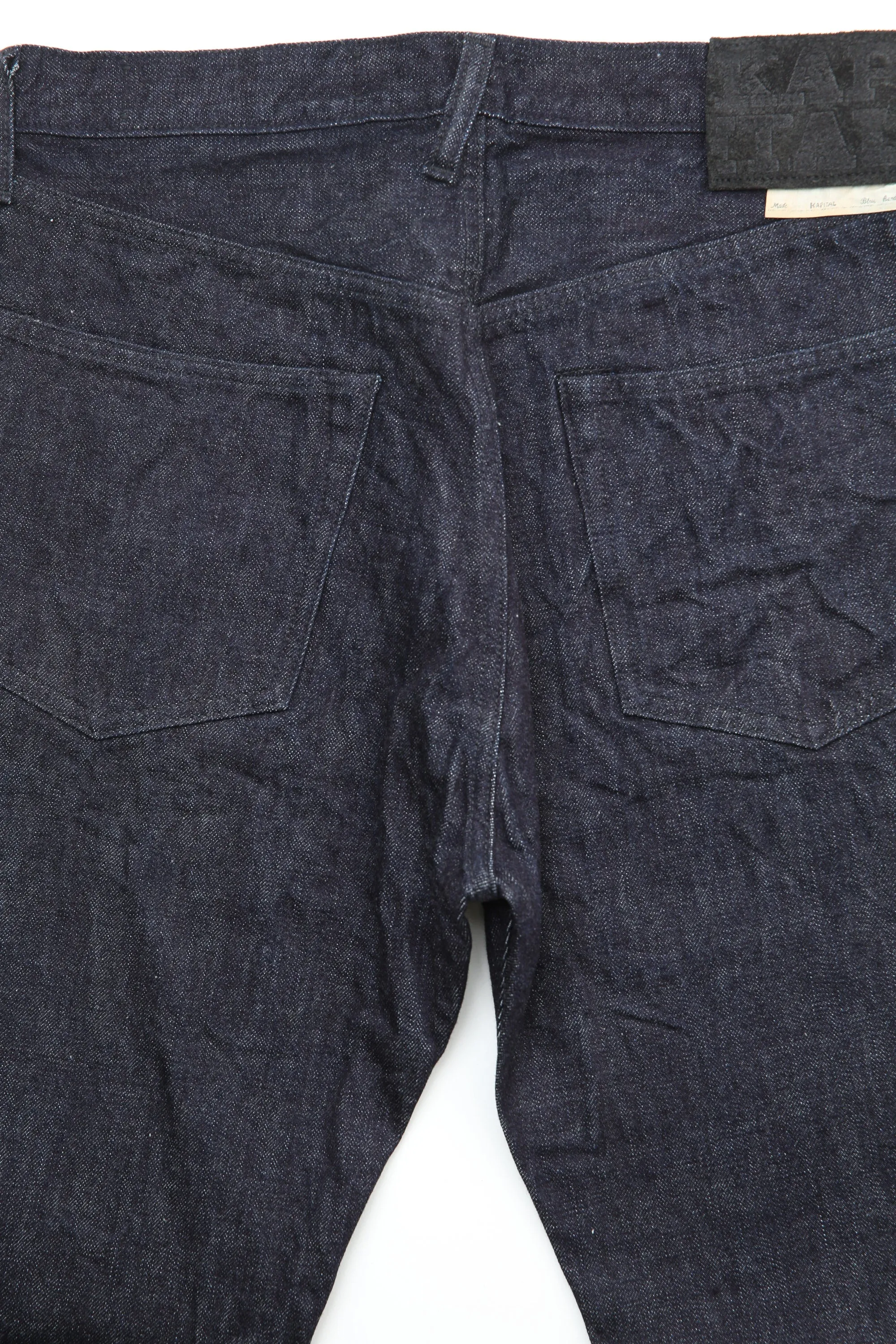 Kapital 14oz Denim 5P TH Straight (Black Thread ver.) - Indigo