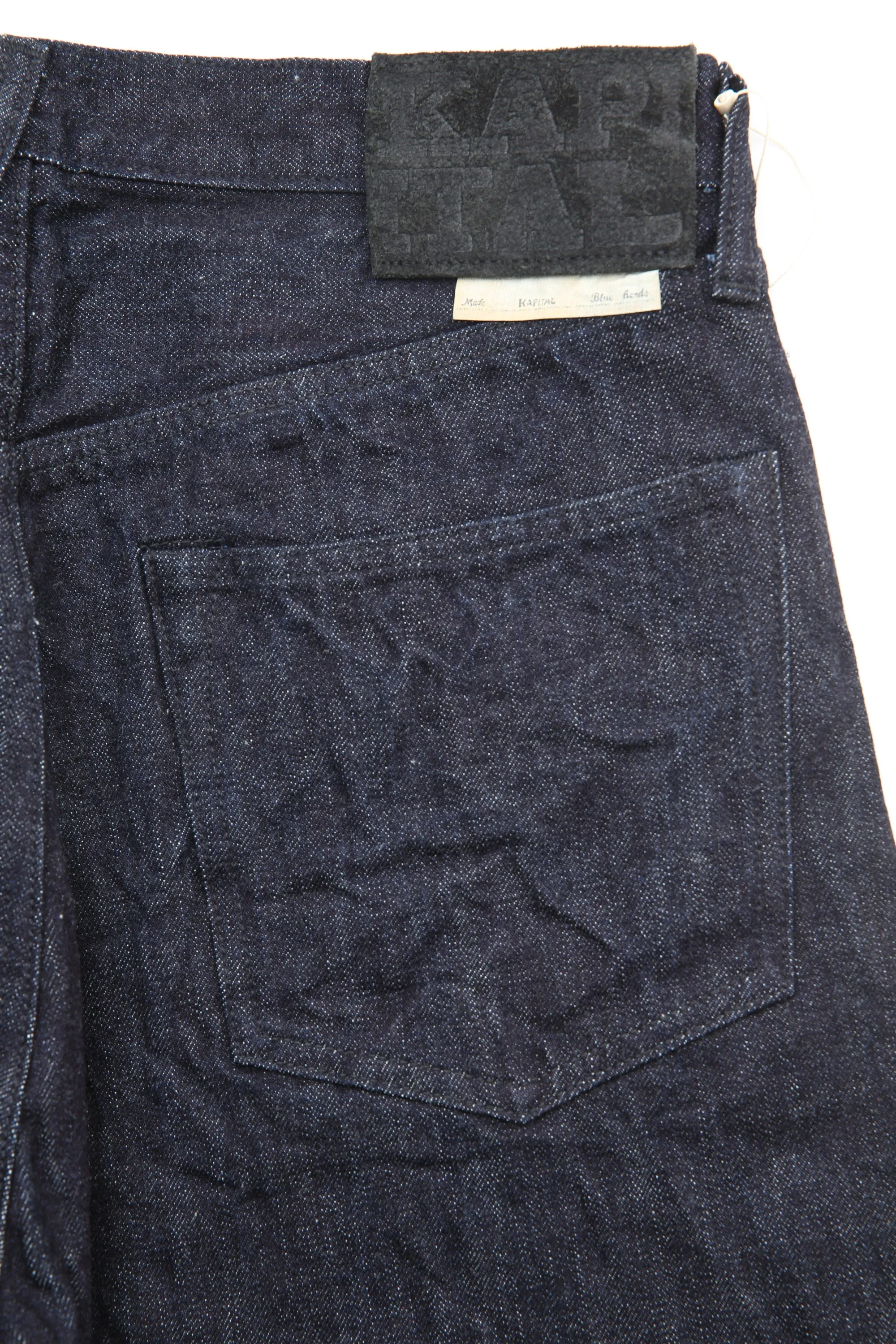 Kapital 14oz Denim 5P TH Straight (Black Thread ver.) - Indigo