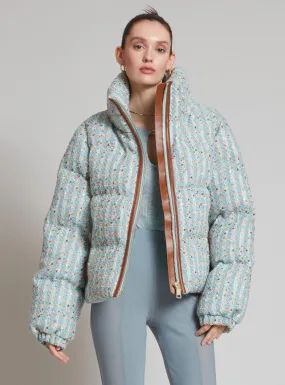 KENSINGTON | TWEED PASTEL PUFFER JACKET