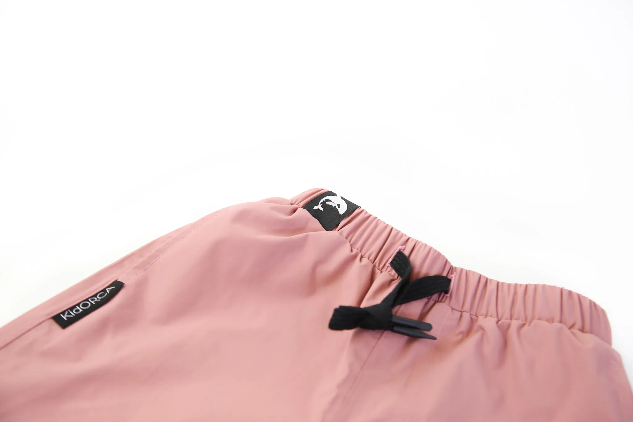 KidORCA Kids Rain Pants Hard Shell Waterproof _ Ash Rose