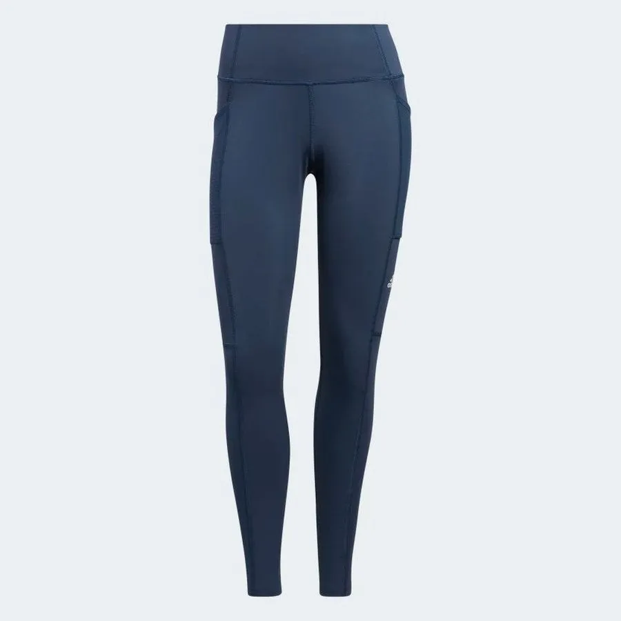 Ladies Adidas HEAT.RDY Tights - Blue