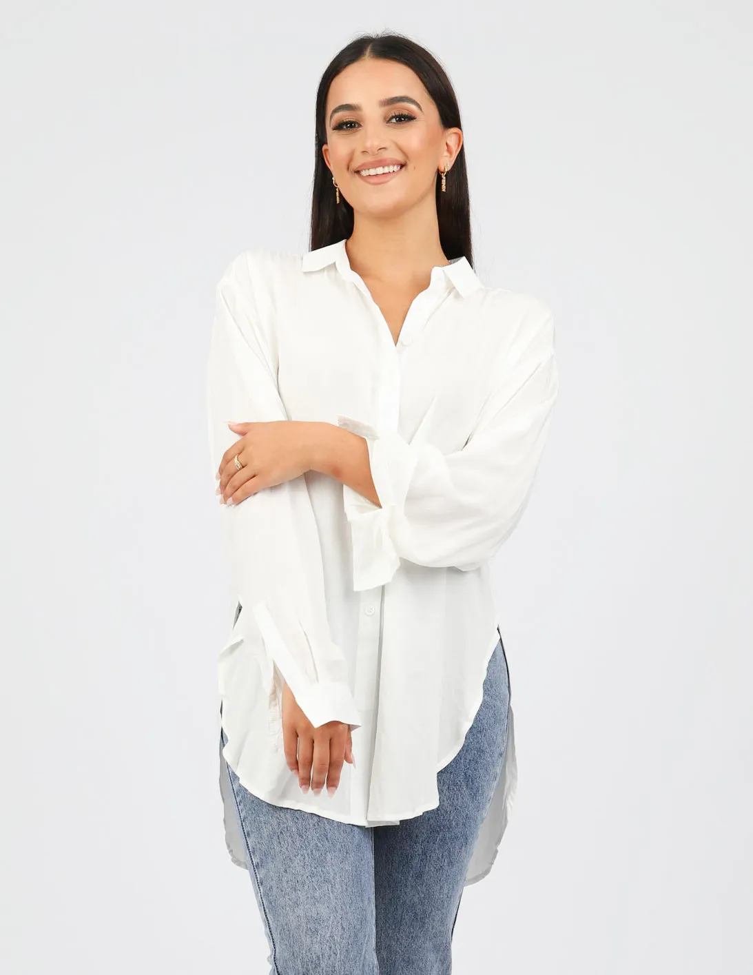 Loop Button Basic Blouse