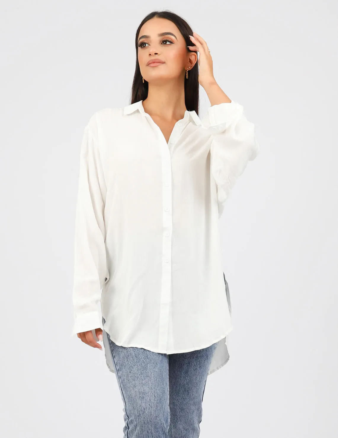 Loop Button Basic Blouse