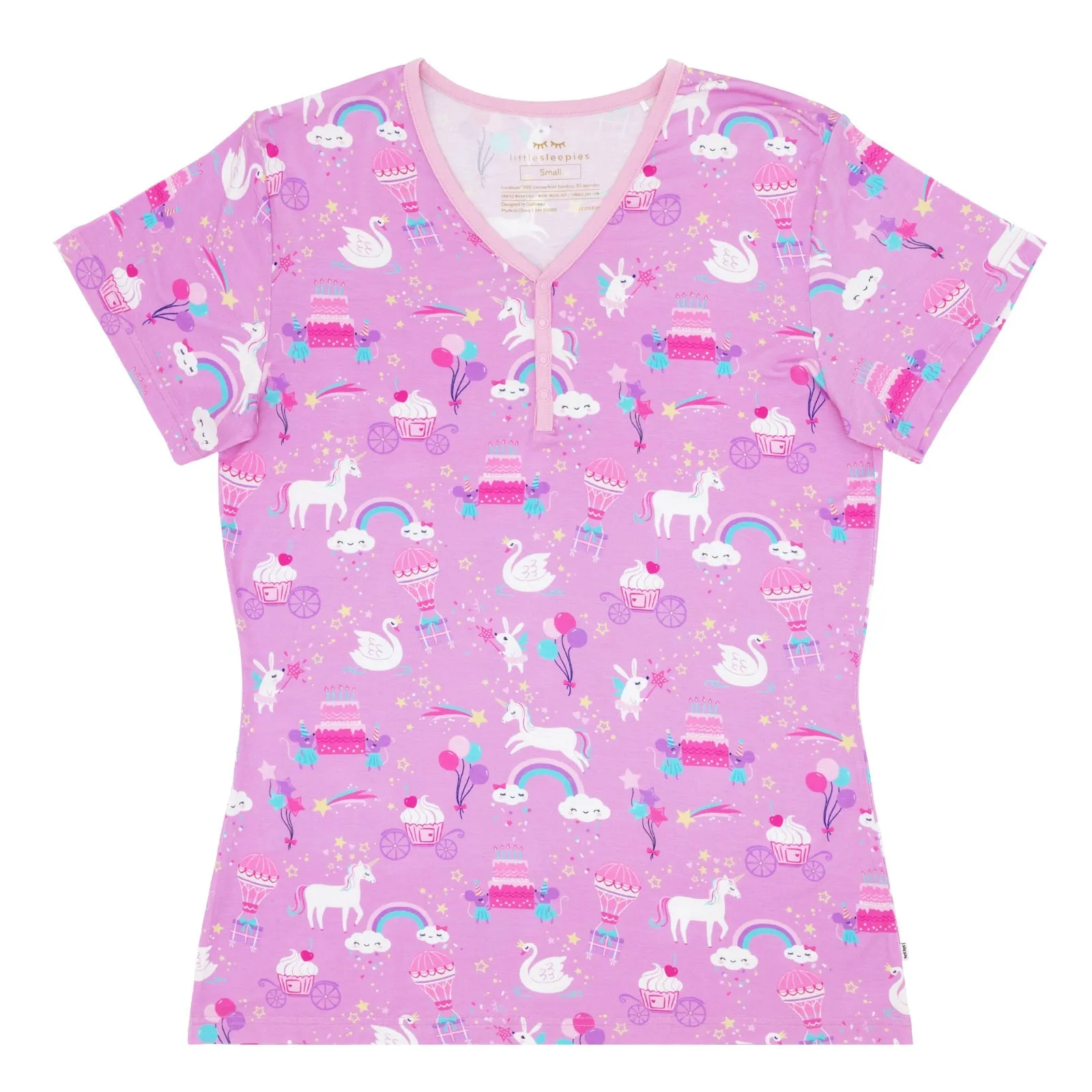 Magical Birthday Women's Short Sleeve Pajama Top