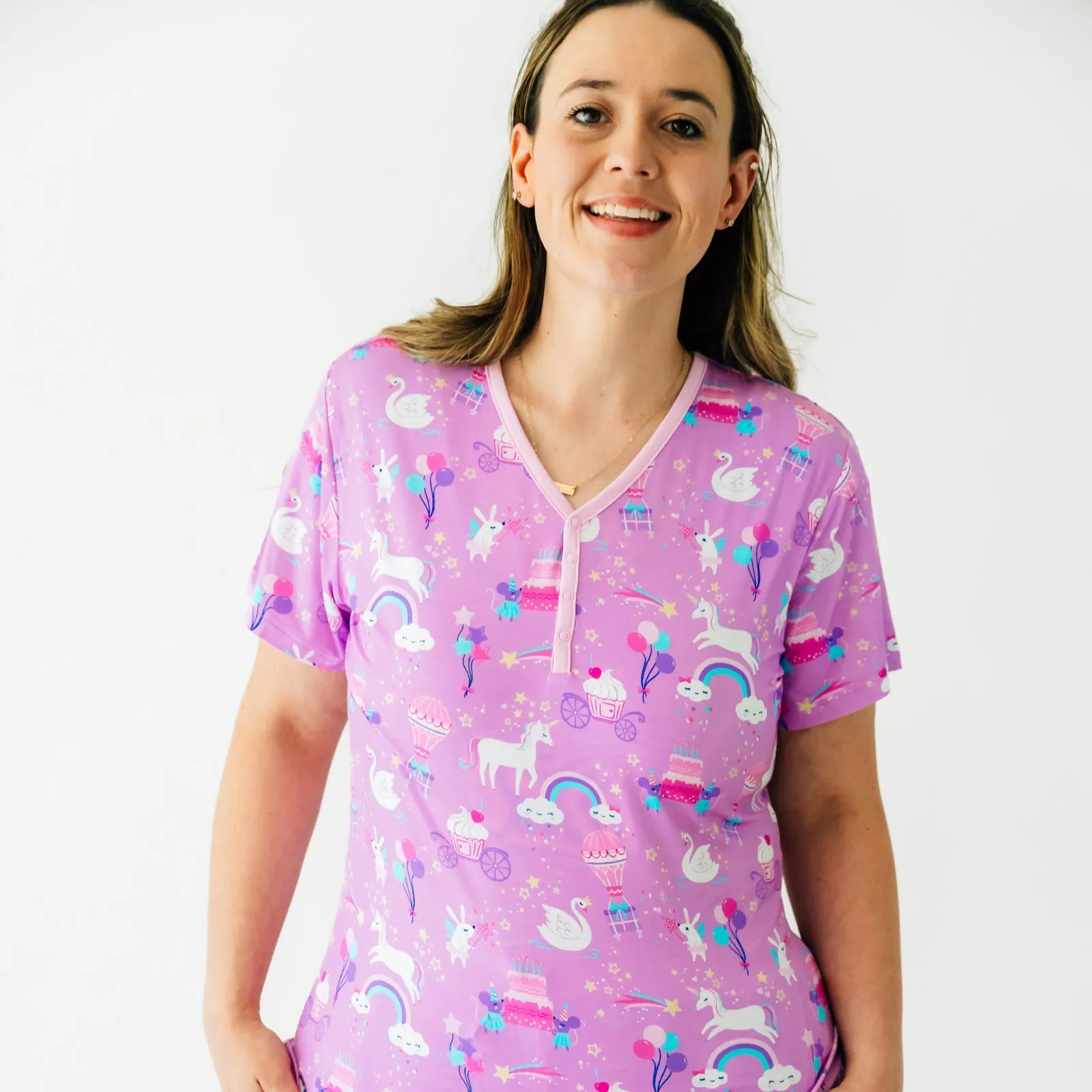 Magical Birthday Women's Short Sleeve Pajama Top