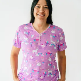 Magical Birthday Women's Short Sleeve Pajama Top