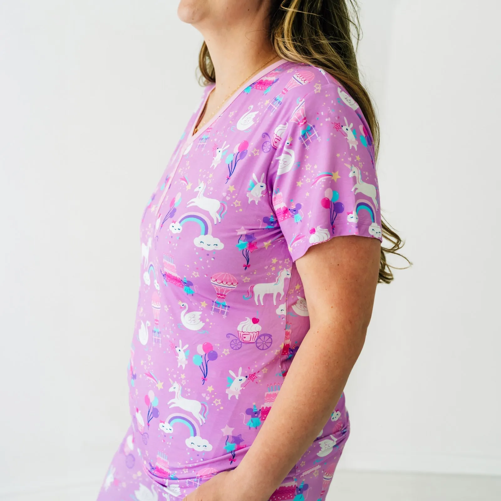 Magical Birthday Women's Short Sleeve Pajama Top