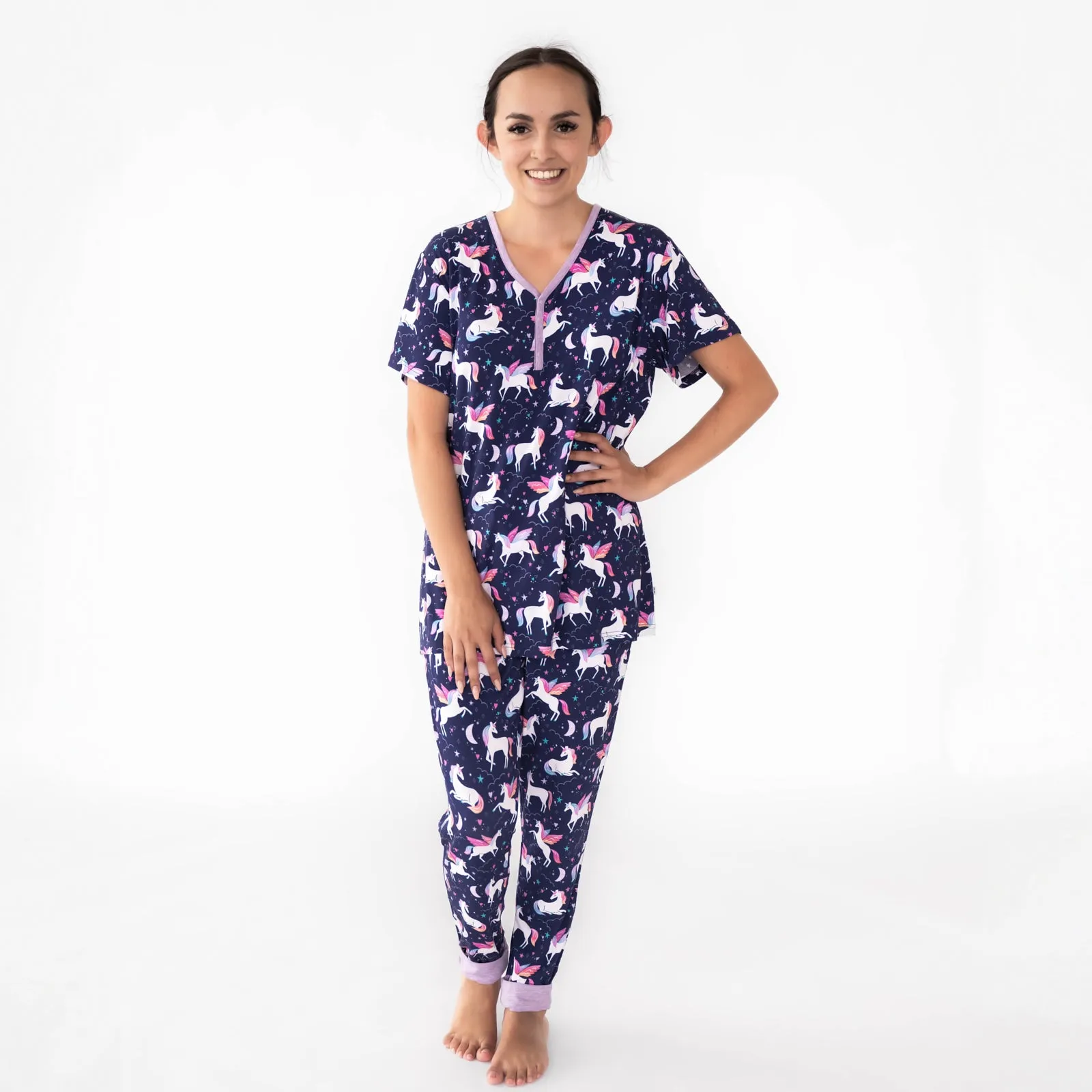 Magical Skies Women's Short Sleeve Pajama Top