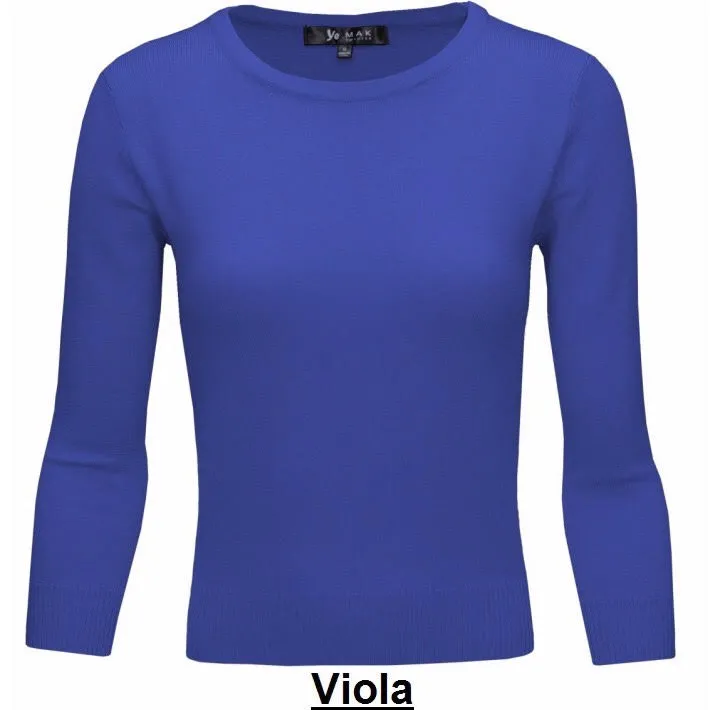 MAK 3/4 Sleeve Crewneck Sweater - Various Colours