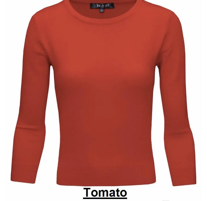 MAK 3/4 Sleeve Crewneck Sweater - Various Colours