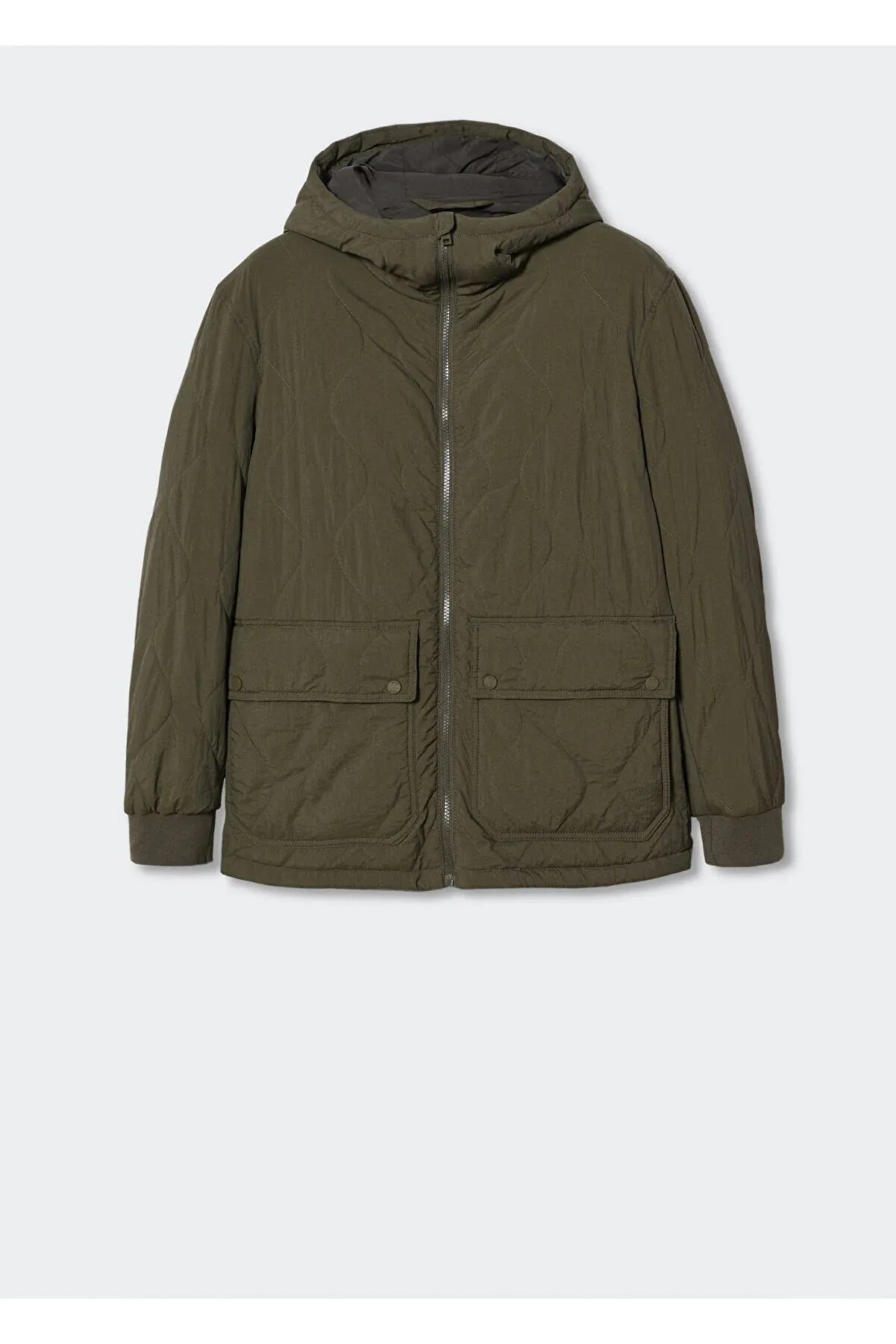 Mango Men's Dark Khaki Jacket