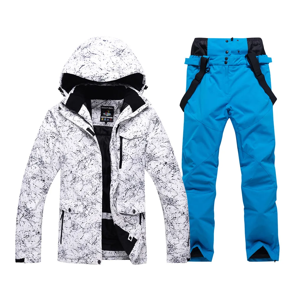 Men Snowboard Ski Jacket and Pants Set