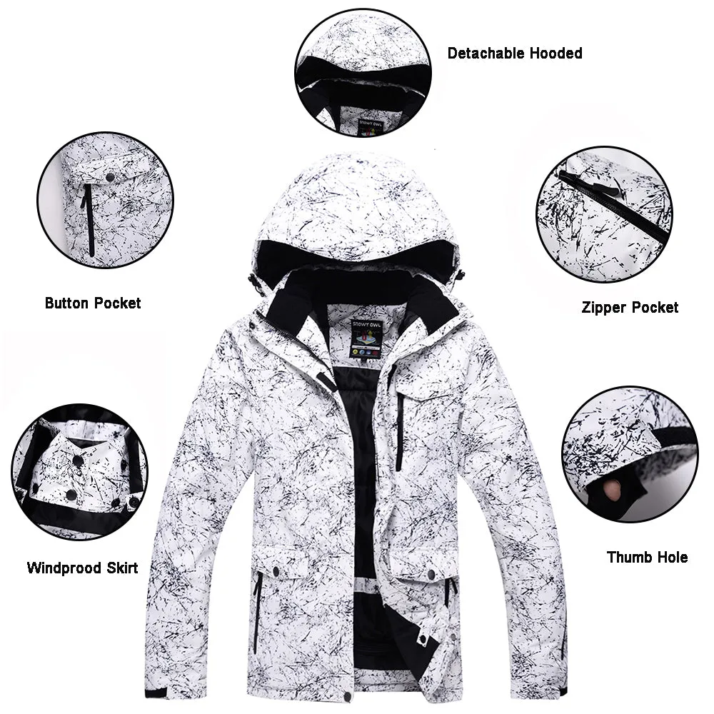 Men Snowboard Ski Jacket and Pants Set