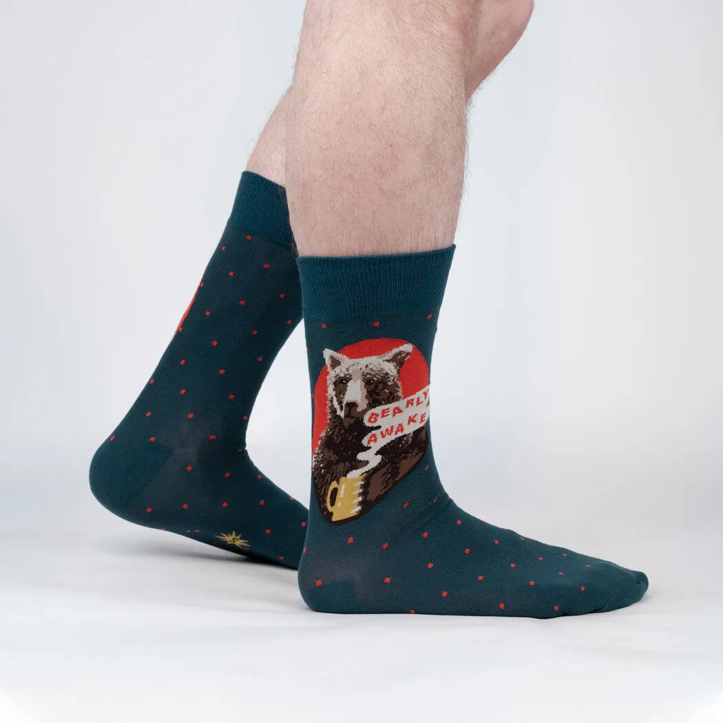 Men's Crew Sock - Bearly Awake