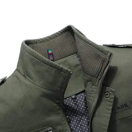 Men's Military Multi Pockets Washed Jackets