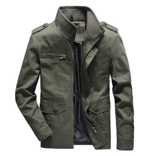 Men's Military Multi Pockets Washed Jackets