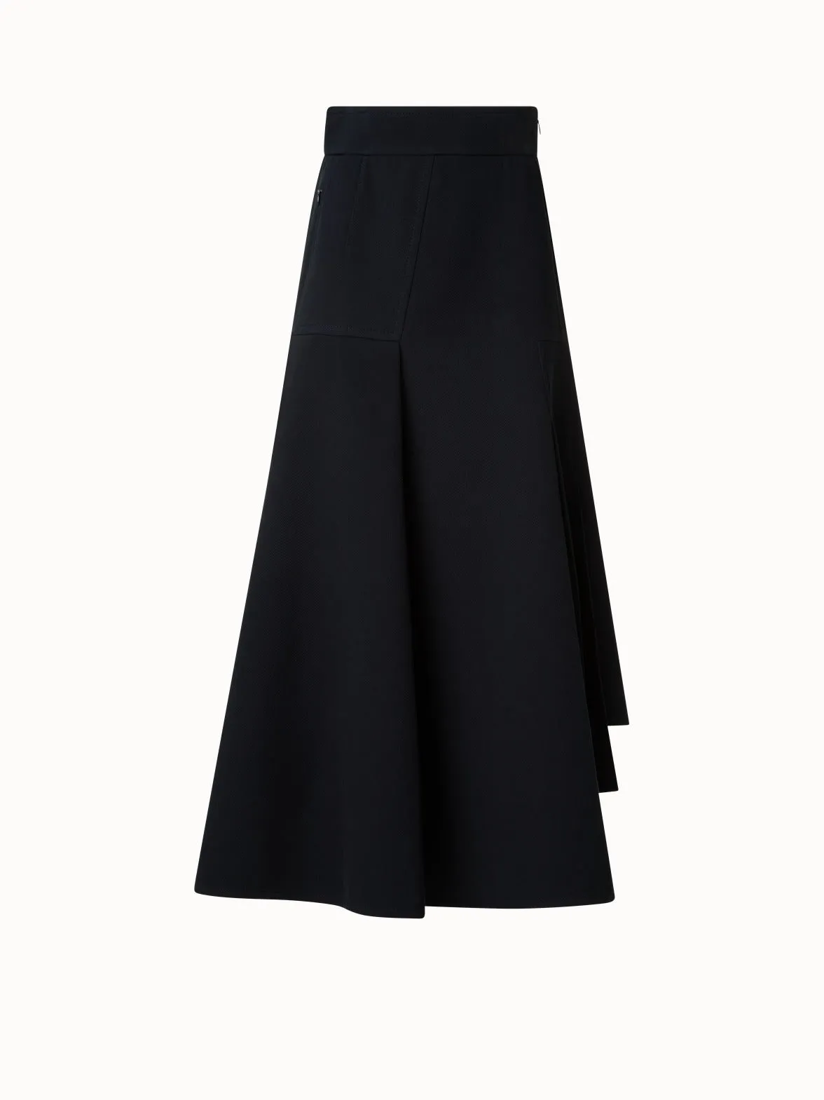 Midi Skirt in Cotton Double-Face