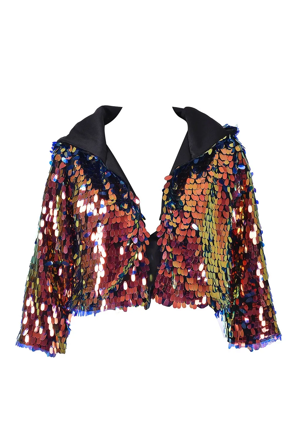 Moon Child Hood Sequin Jacket