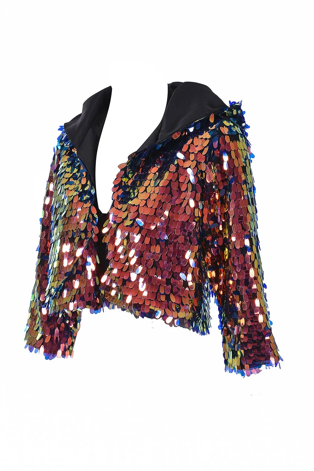 Moon Child Hood Sequin Jacket