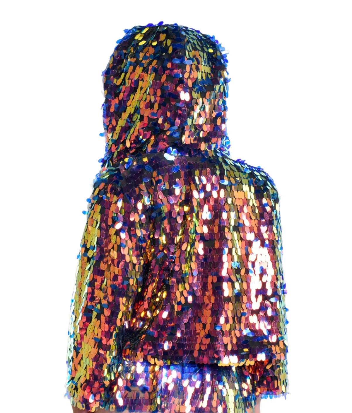 Moon Child Hood Sequin Jacket