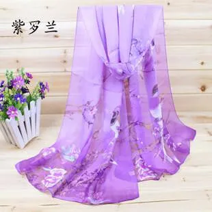 New 2016 Fashion Soft Thin Chiffon Silk Scarf Women Animal Bird printed Scarves Foulard Sjaal Cachecol Feminino