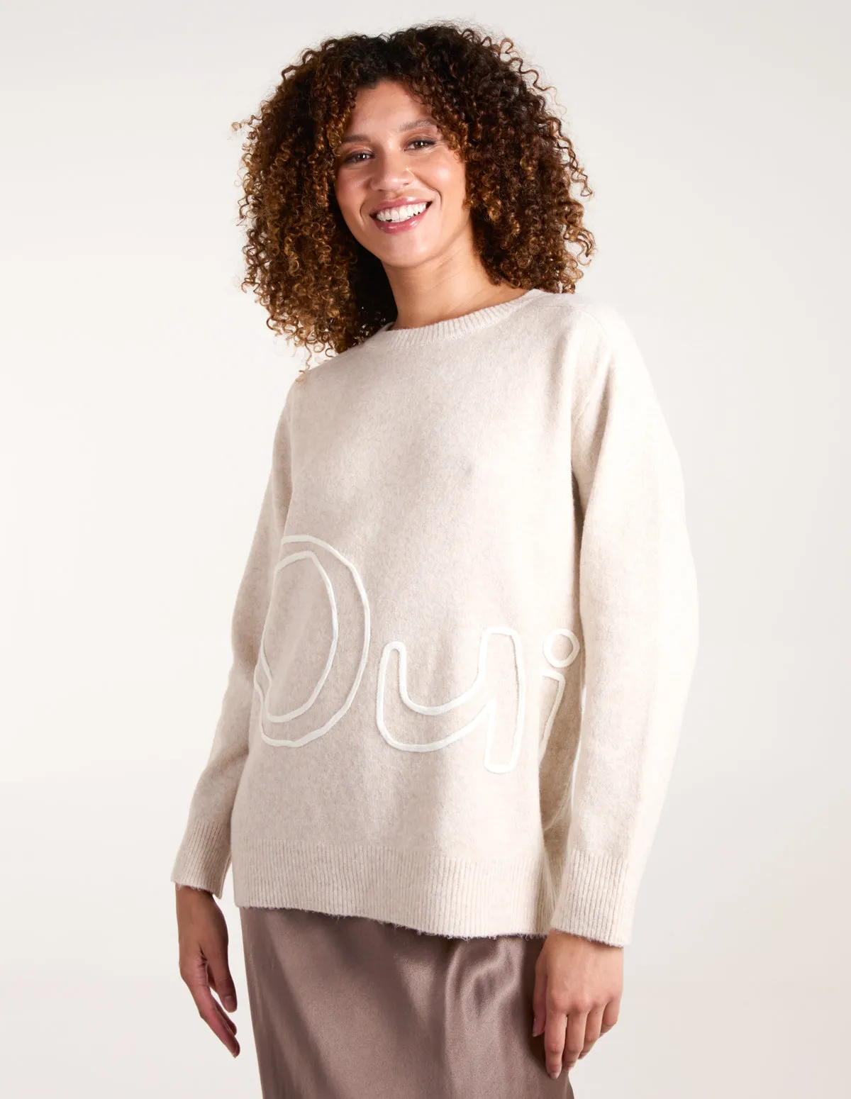 Oui Embroidery Jumper