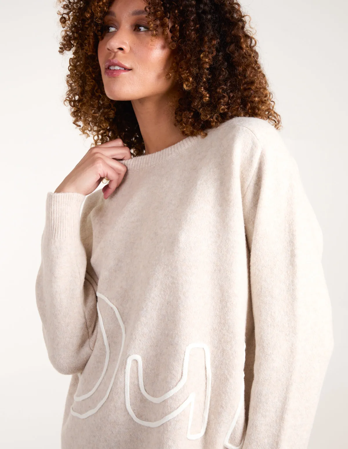 Oui Embroidery Jumper