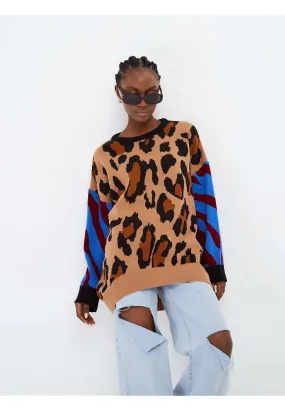 Oversized Jumper - Brown