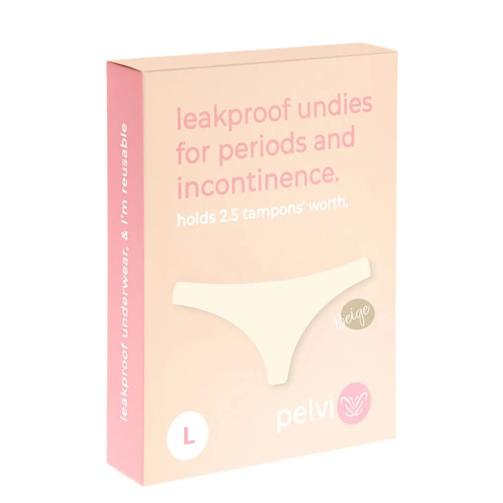 PELVI Leakproof Underwear Bikini Beige L