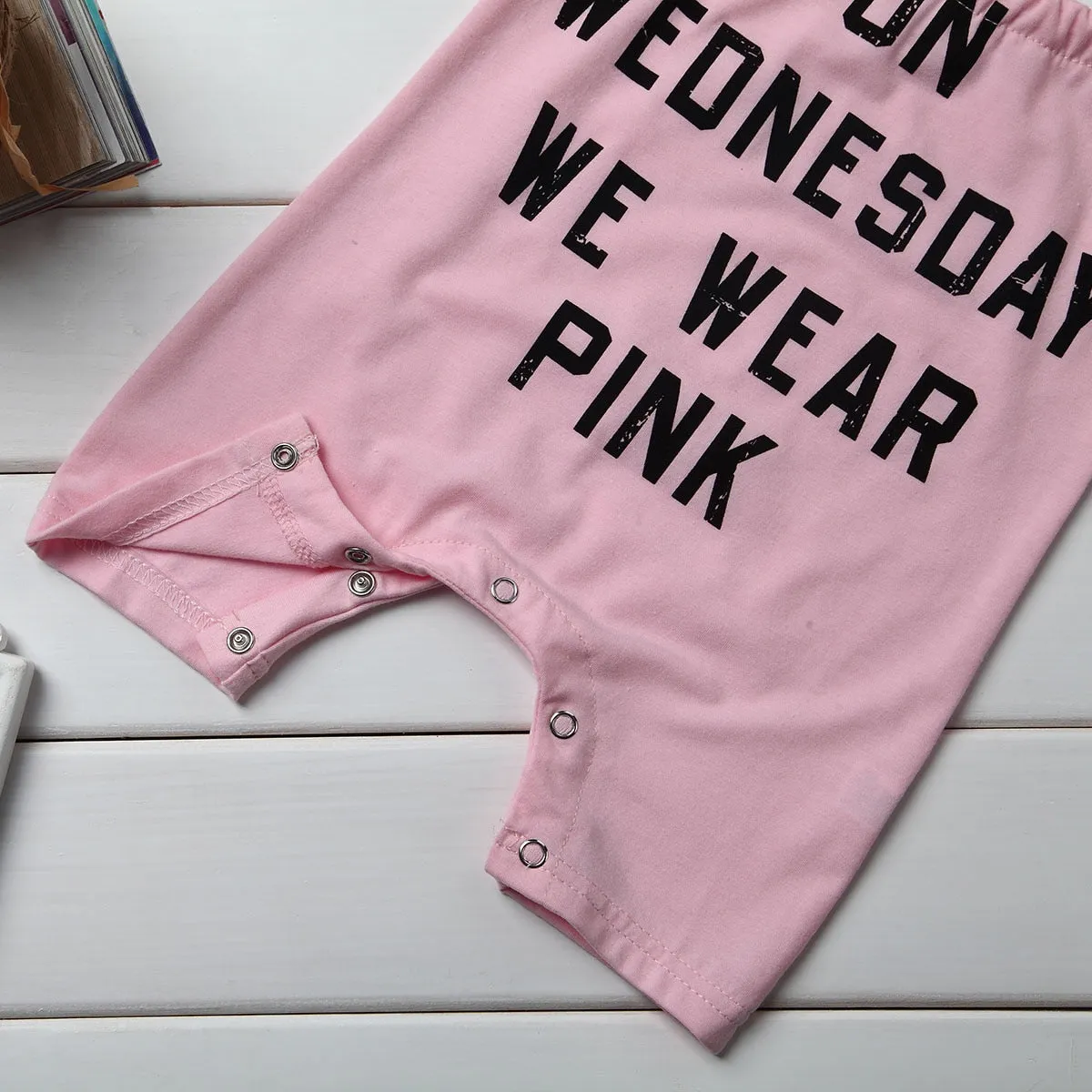 Pink Wednesday Romper Set