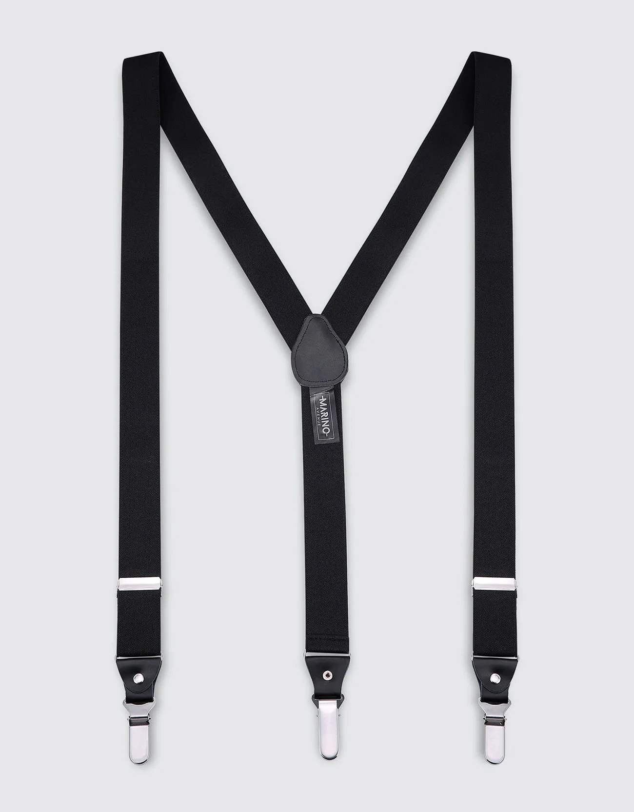 Polyester Clipped Suspender Bow Tie