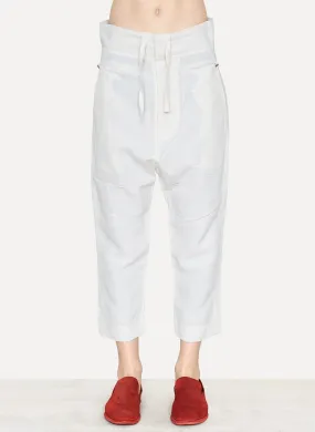 Raw White Viscose Linen Pant Pyjama