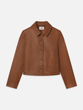 Ritz Femme Leather Jacket -- Camel