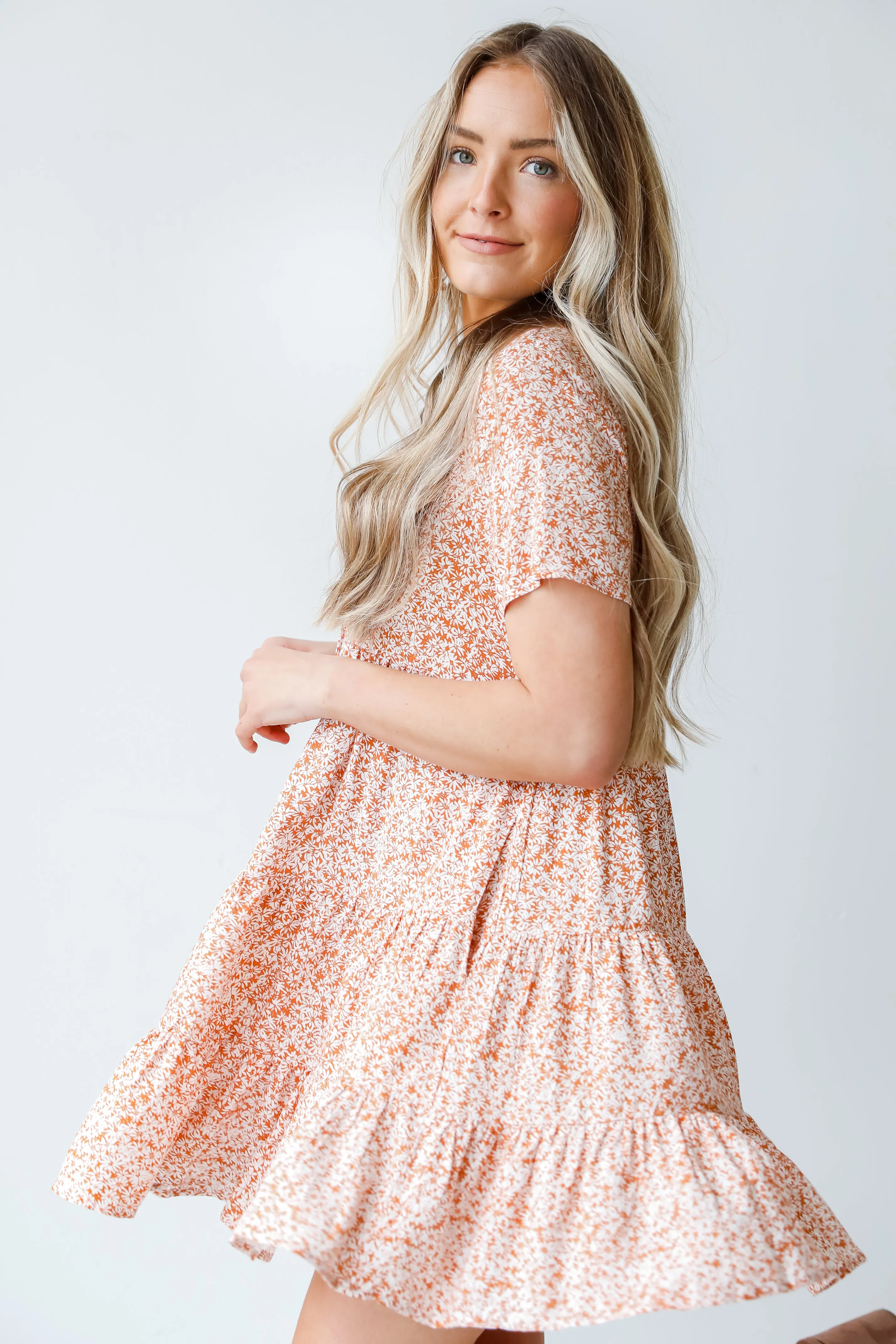 Spring Dreaming Floral Babydoll Dress