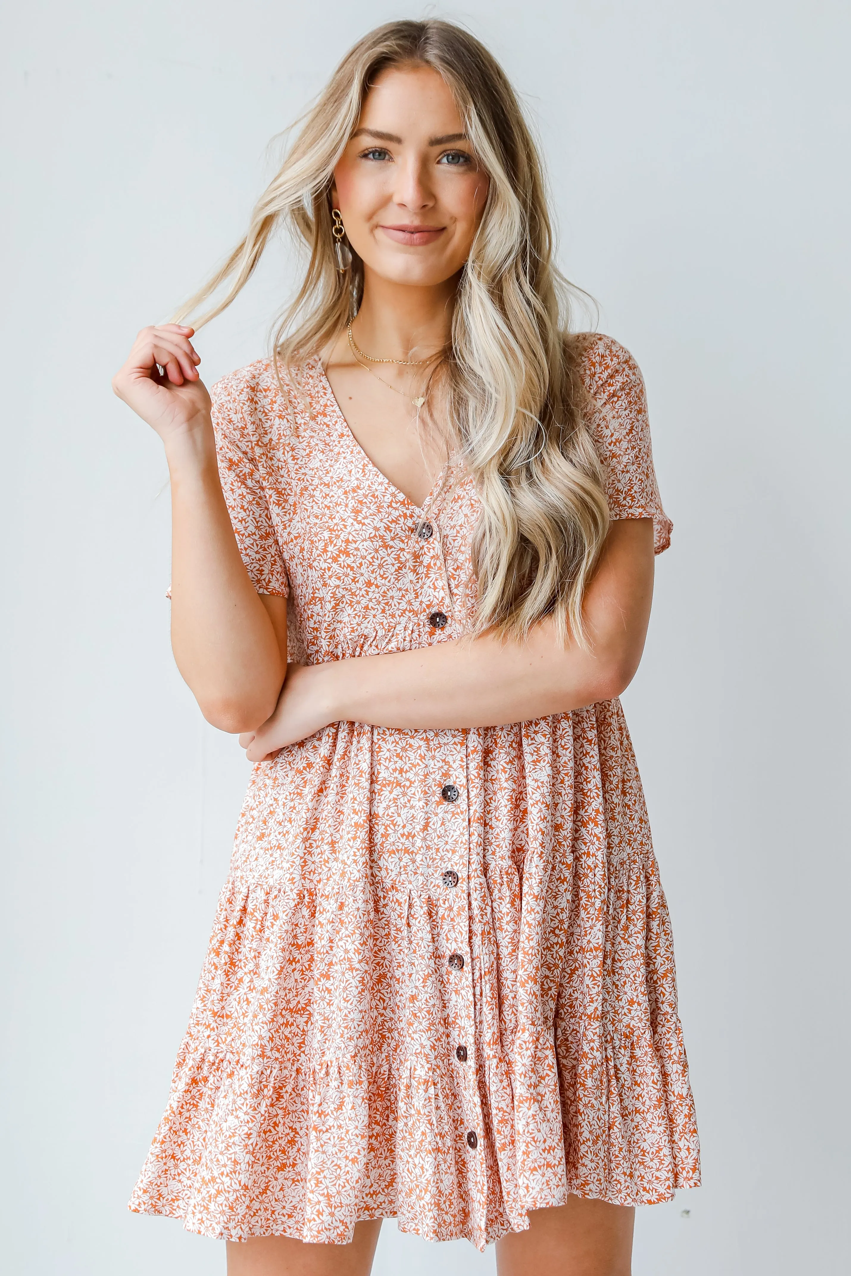 Spring Dreaming Floral Babydoll Dress