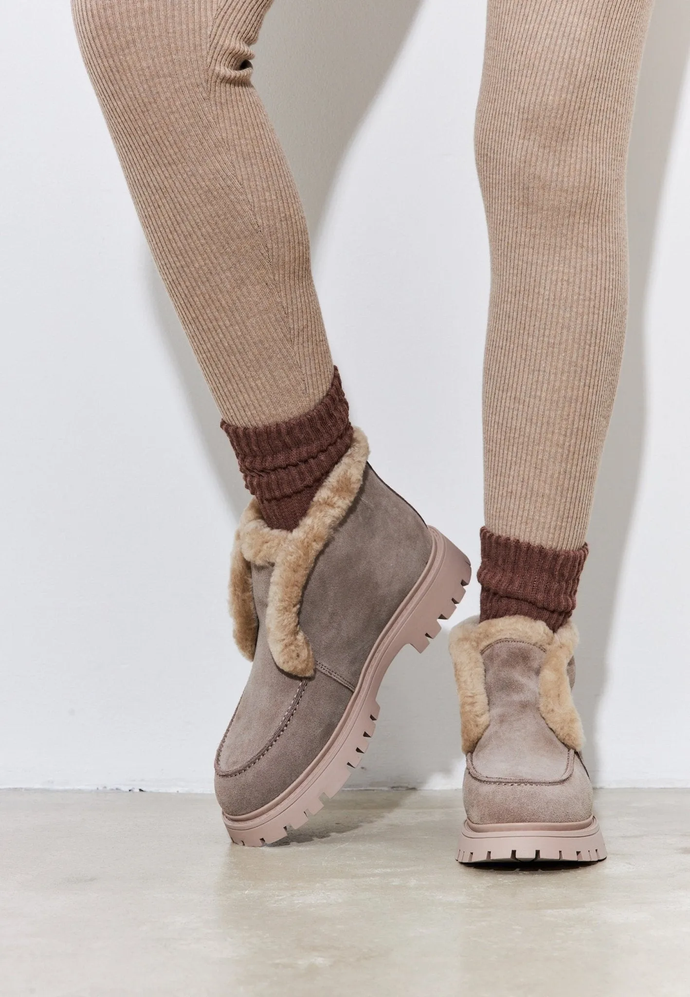 Suede Ankle Winter Boots