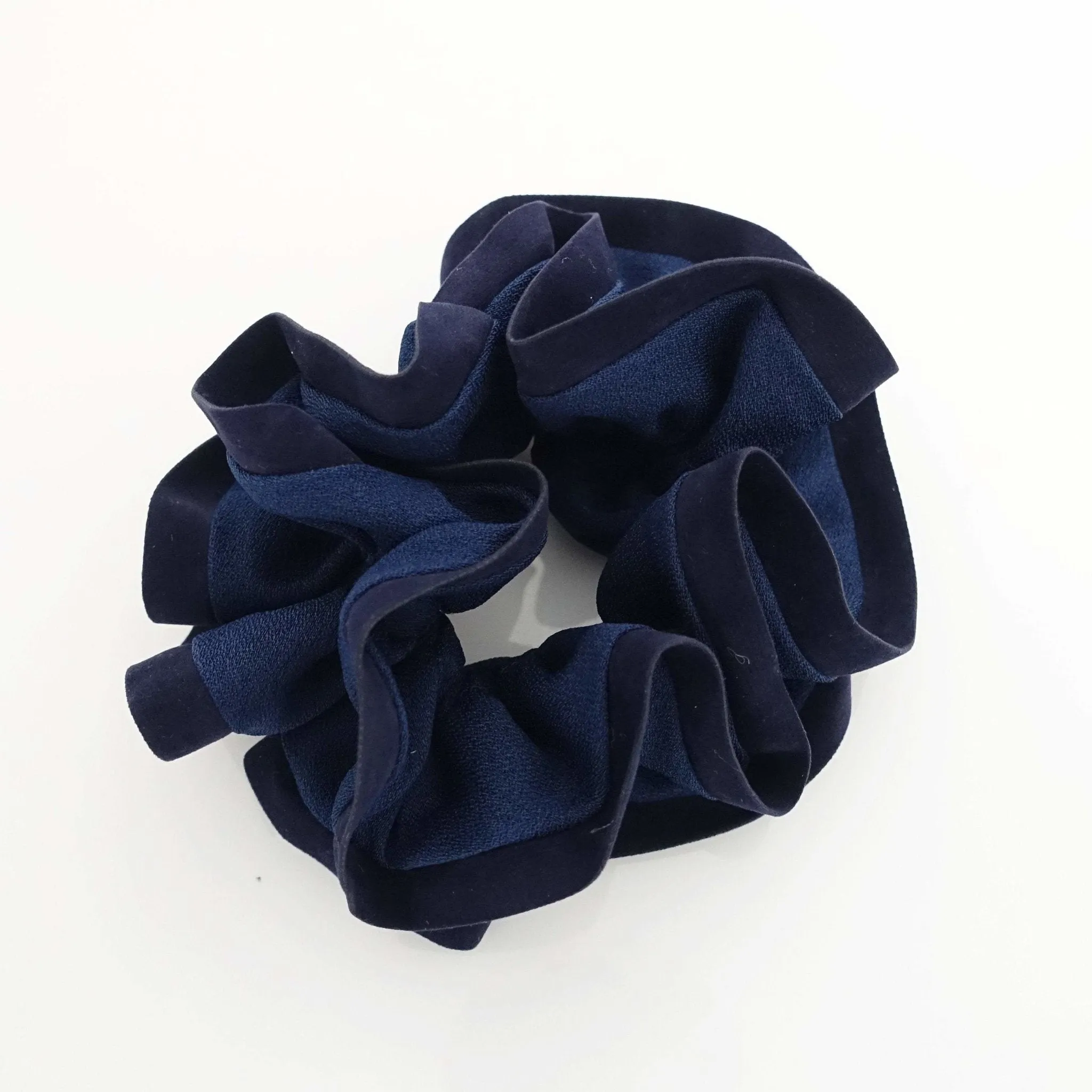 suede trim scrunchies Fall Winter fashion hair tie women hair accessory