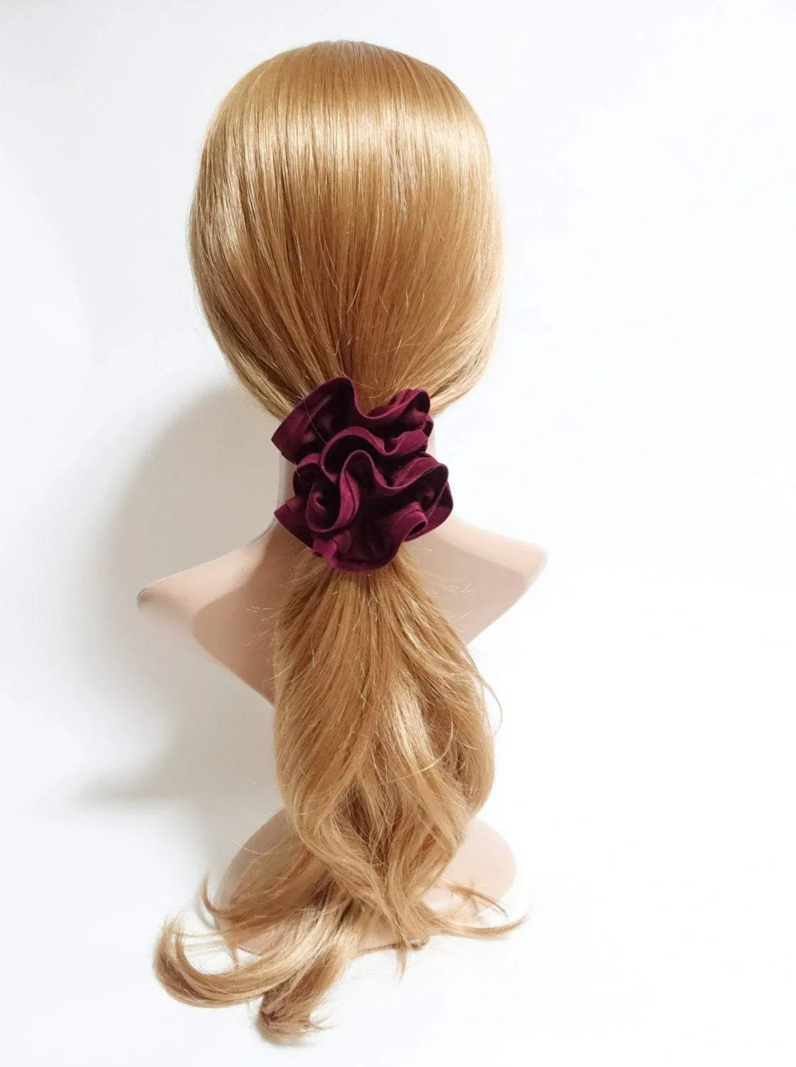 suede trim scrunchies Fall Winter fashion hair tie women hair accessory