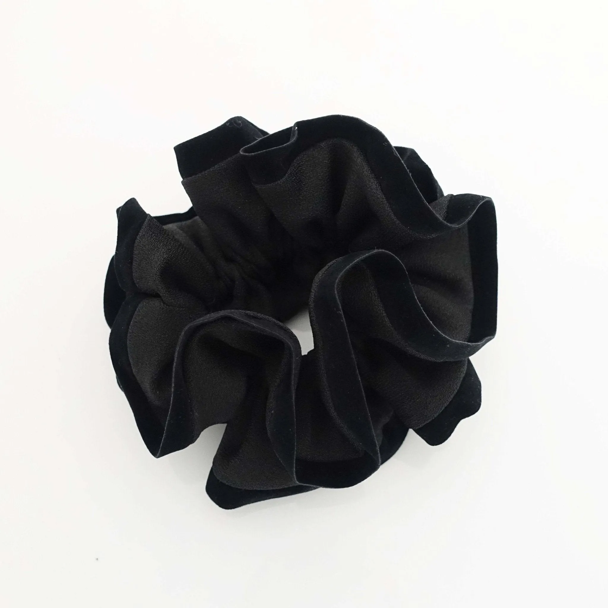 suede trim scrunchies Fall Winter fashion hair tie women hair accessory