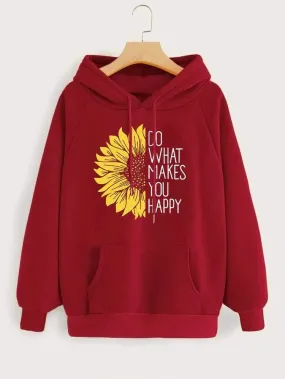 Sunflower Winter Warm Hoodies And Sweatshirts