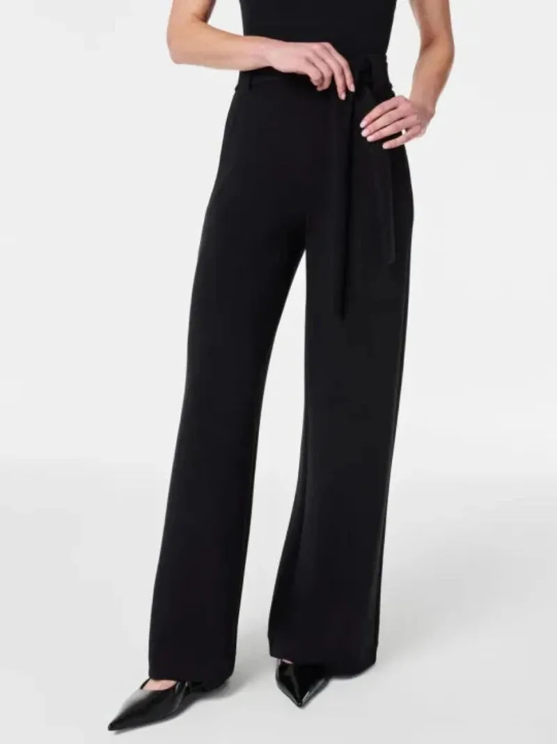 Tailored Trousers With Adjustable Belt