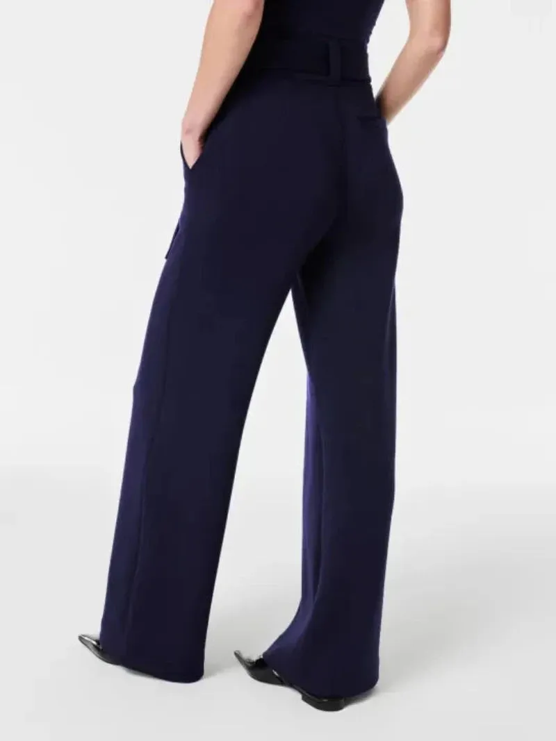 Tailored Trousers With Adjustable Belt