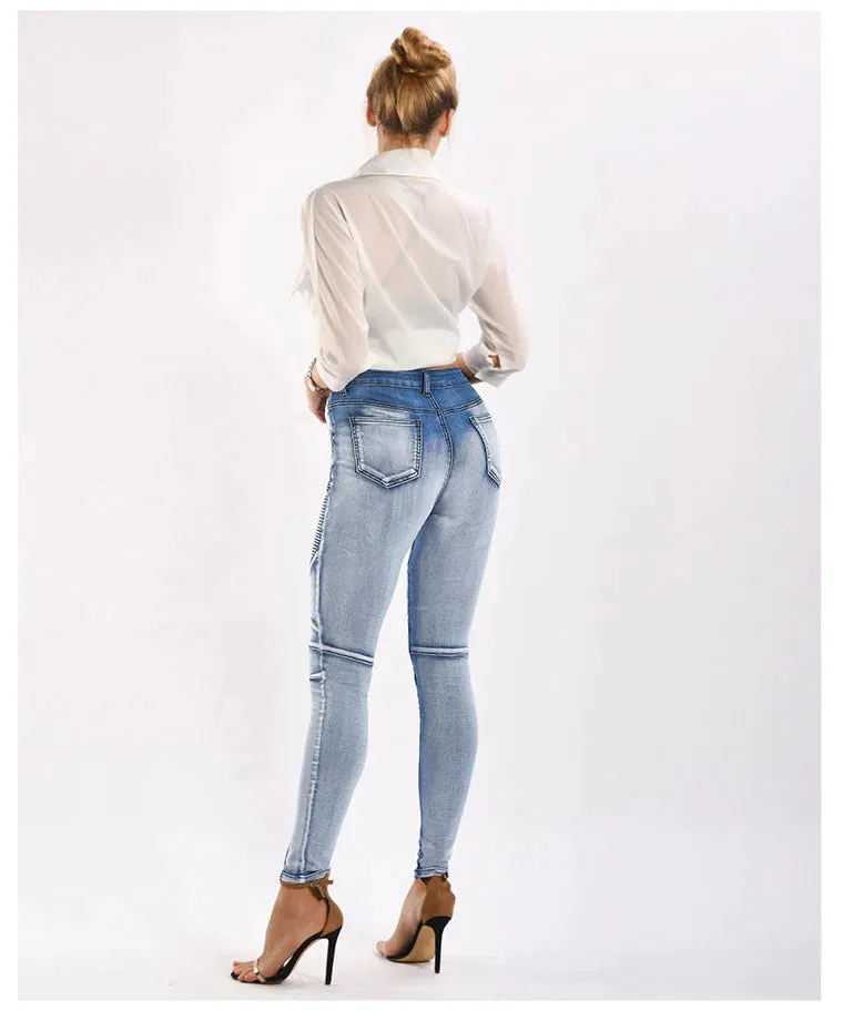 TastyHottie - SLIM STRETCH JEANS PENCIL PANTS