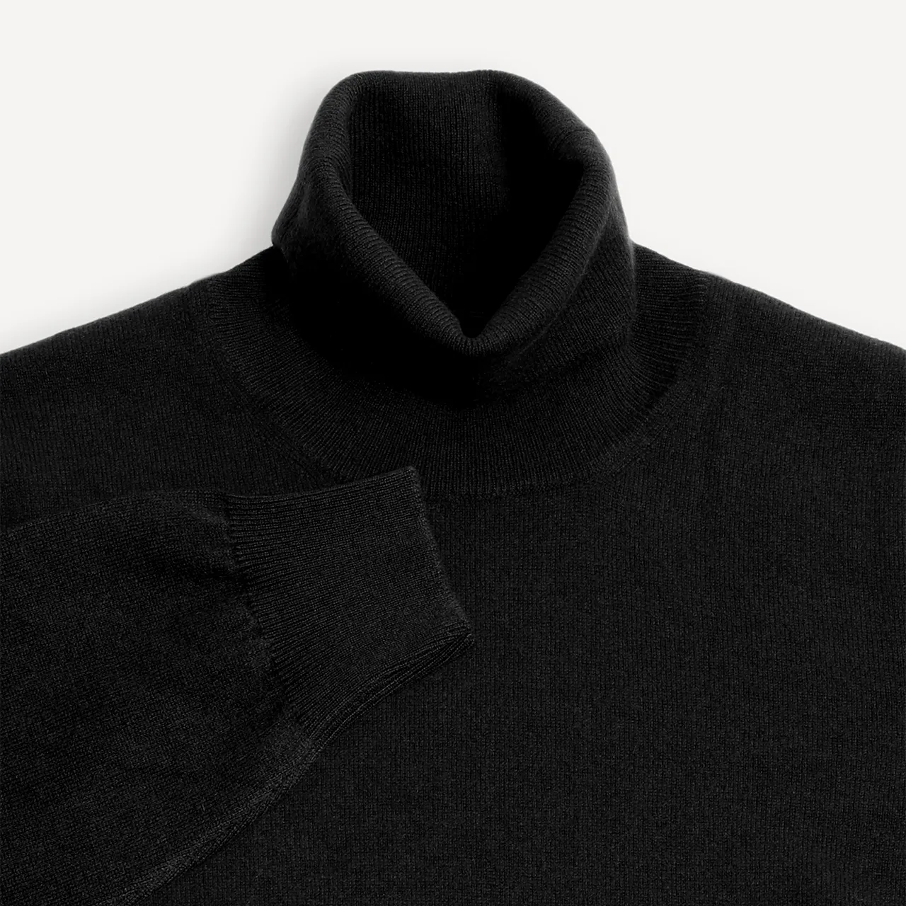 Turtle Neck Jumper - Black