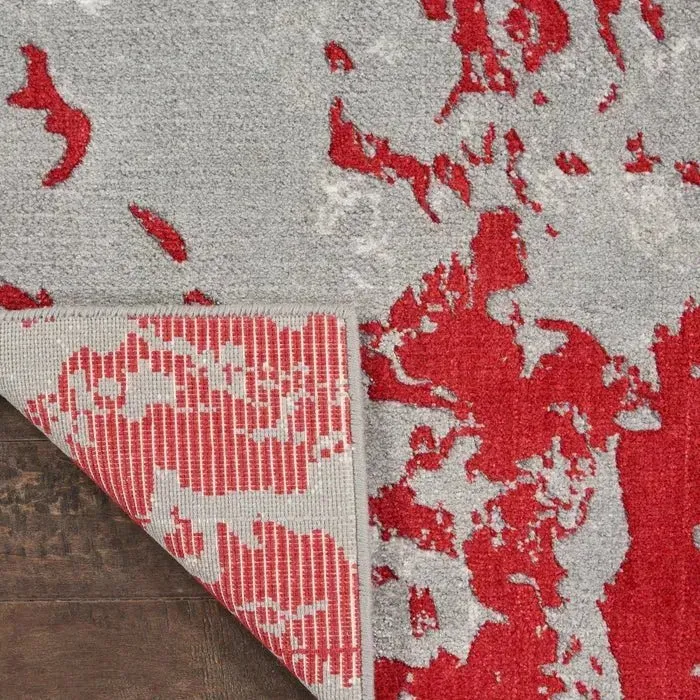 Twilight TWI21 Grey/Red Rug