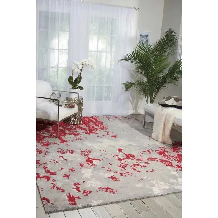 Twilight TWI21 Grey/Red Rug