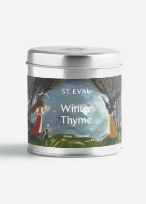 Winter Thyme Scented Christmas Tinned Candle