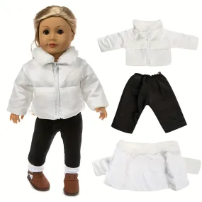 Winter White Suit for 18 Doll Festive Gift Set