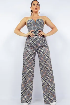 Womem's Bustier top & wide pants set